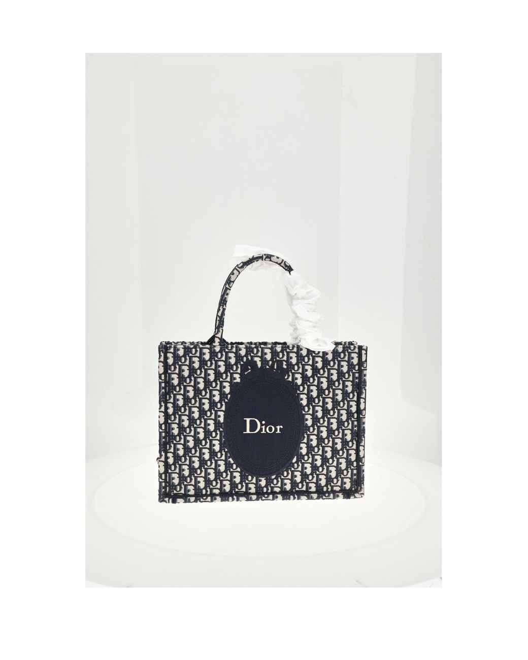 Dior White Shoulder Bag Bleu/Multi