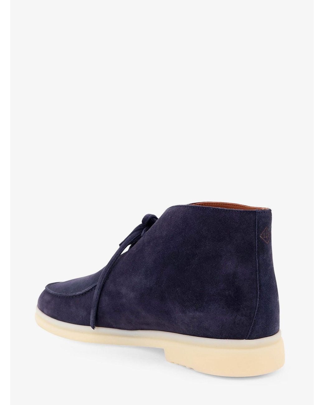 Loro Piana Blue Walk And Walk Suede Lace-Up for men