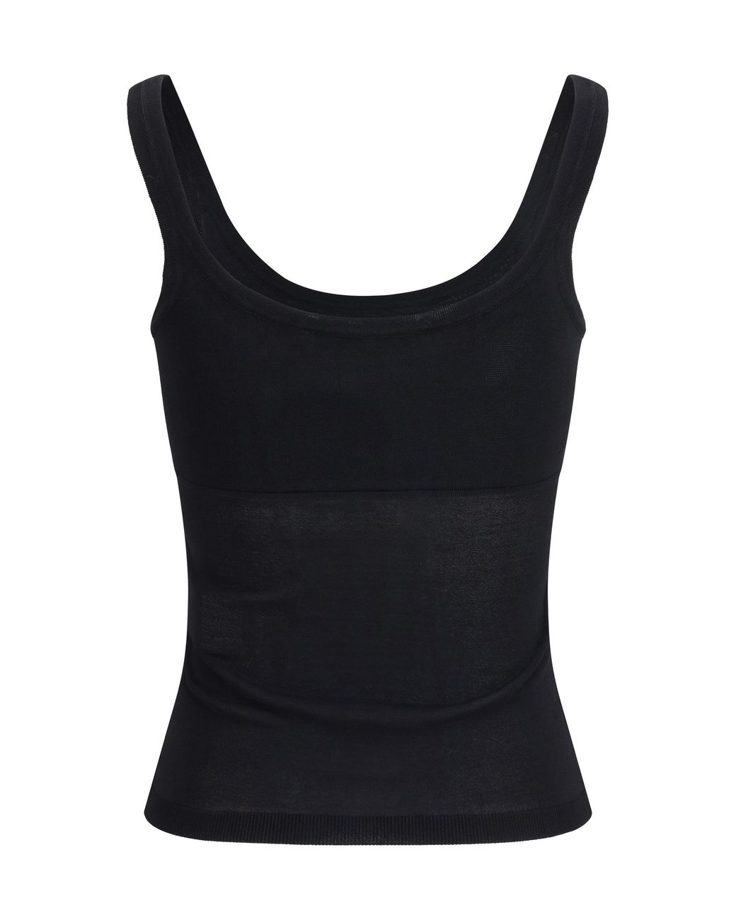 Max Mara Black Biada Wide Neckline Top