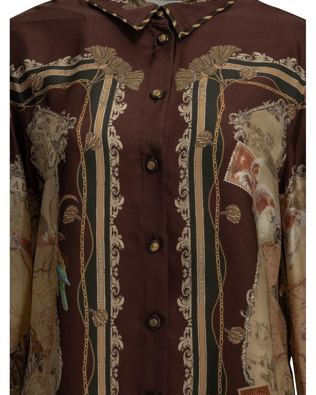 Zimmermann Brown "Valiant" Casual Shirt