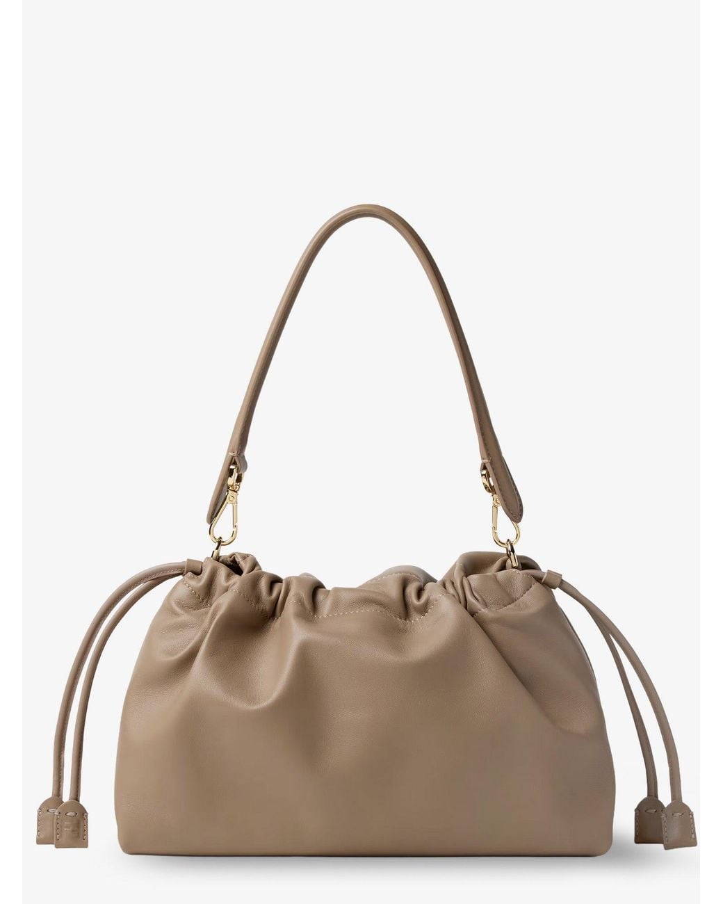 Fendi Natural Baguette Soft Large Leather Bag