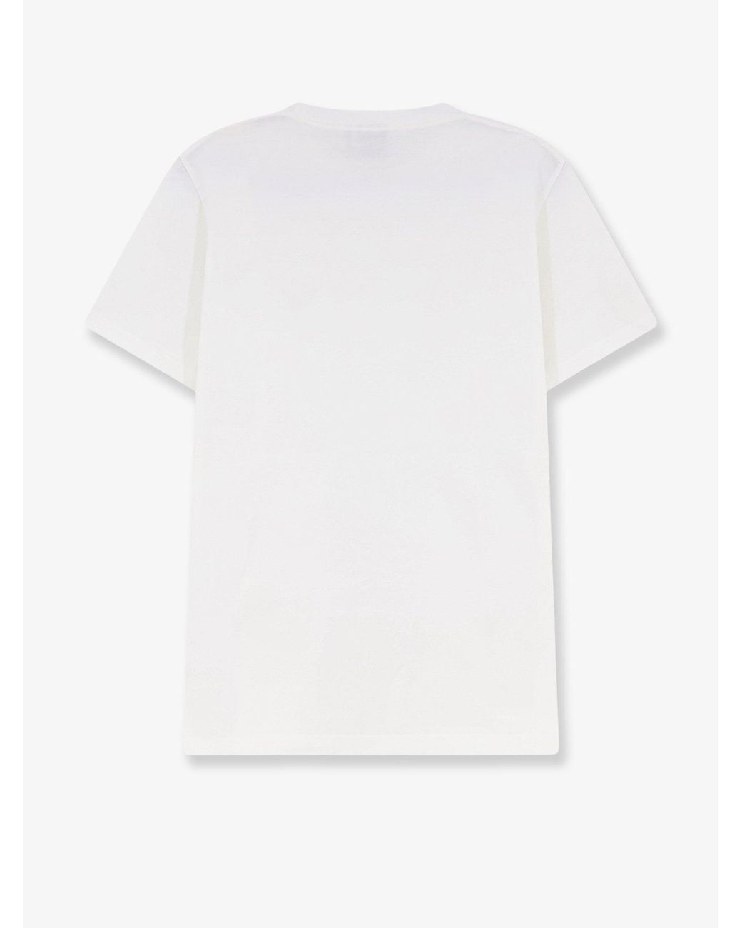 Dior White Dior Cotton T-Shirt With Logo Embroidery for men