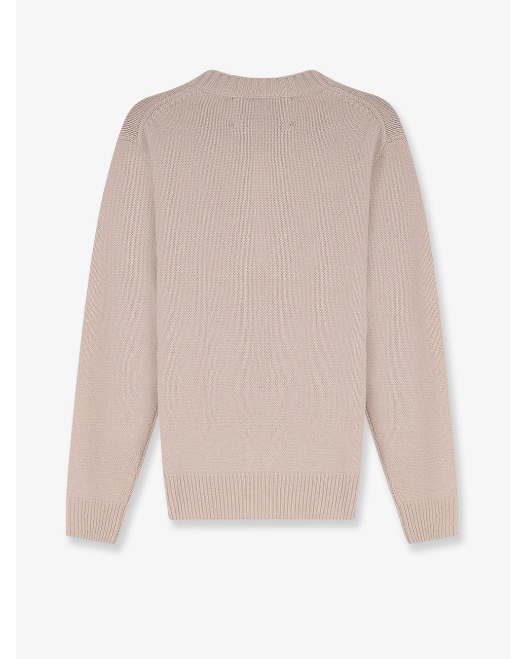 Soft Goat White Cashmere Sweater for men