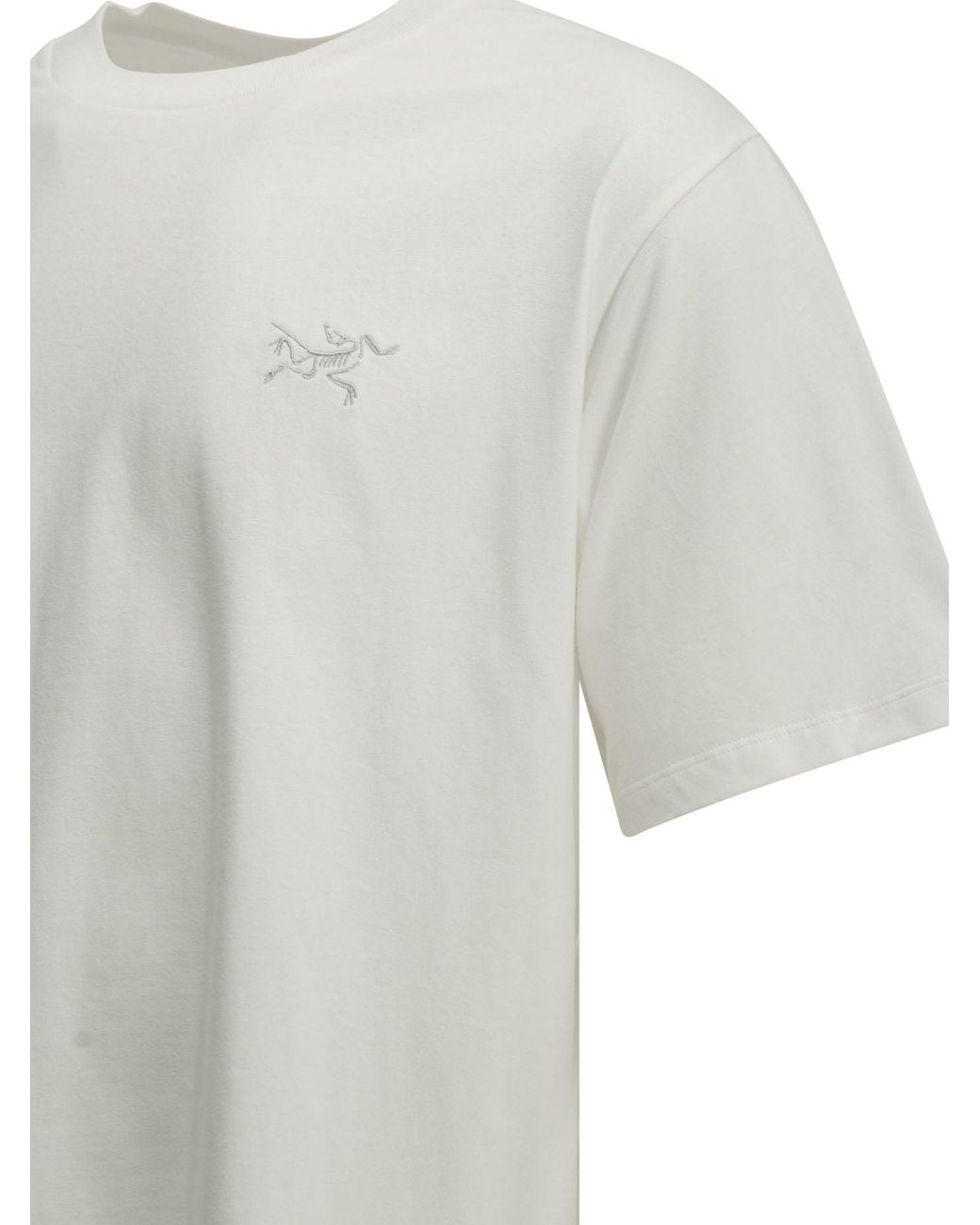 Arc'teryx White Kragg Emblem Crew Neck T-Shirt for men