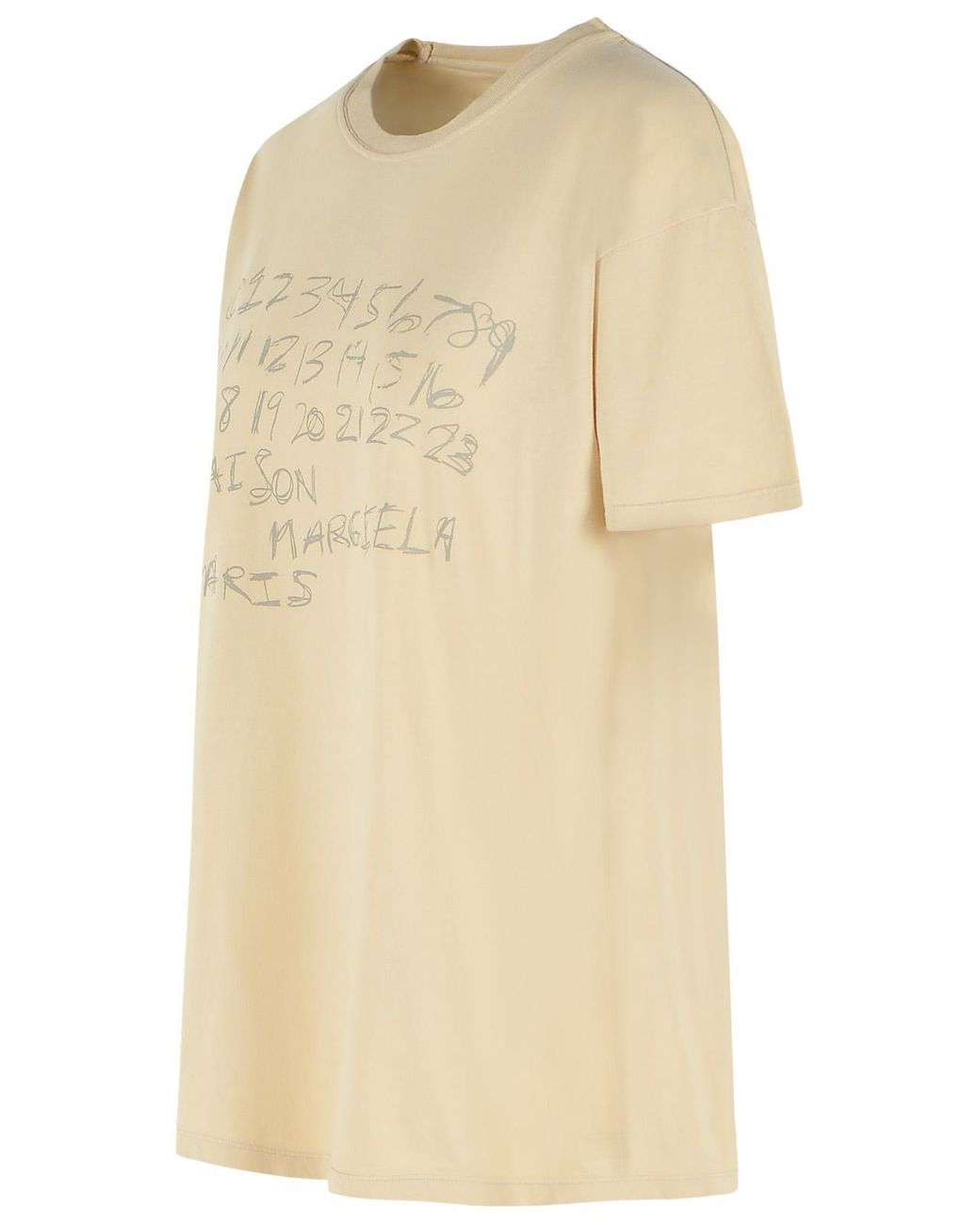 Maison Margiela Natural Ivory Cotton T-Shirt
