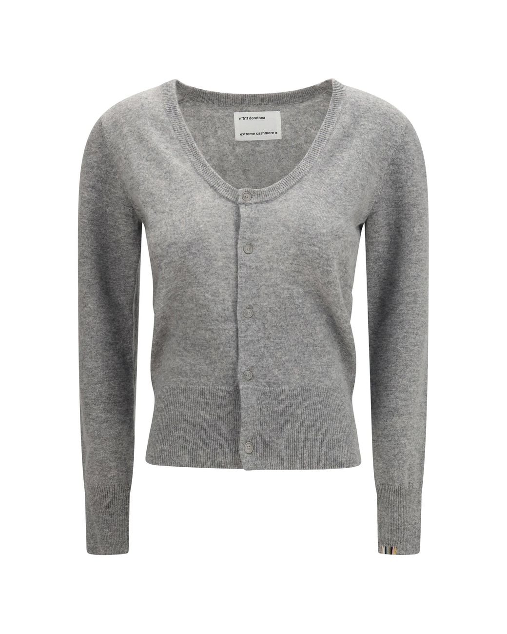 Extreme Cashmere Gray N°511 Dorothea Cardigan Goat