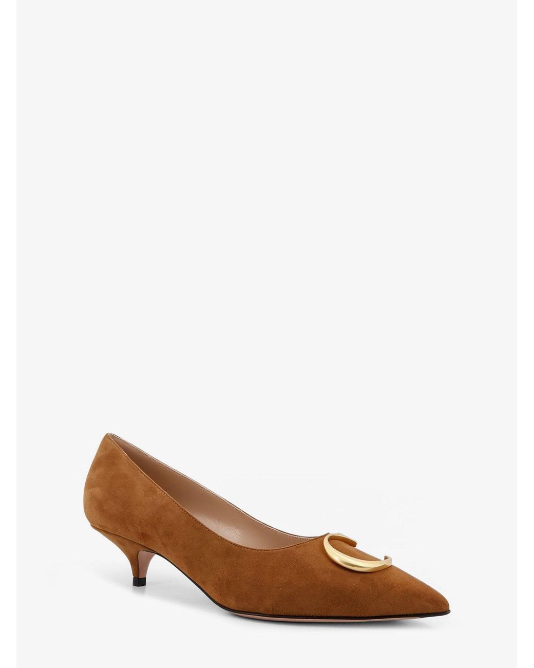 Dior Brown Dior Dior Initials Suede Pumps With Metal Cd Initials