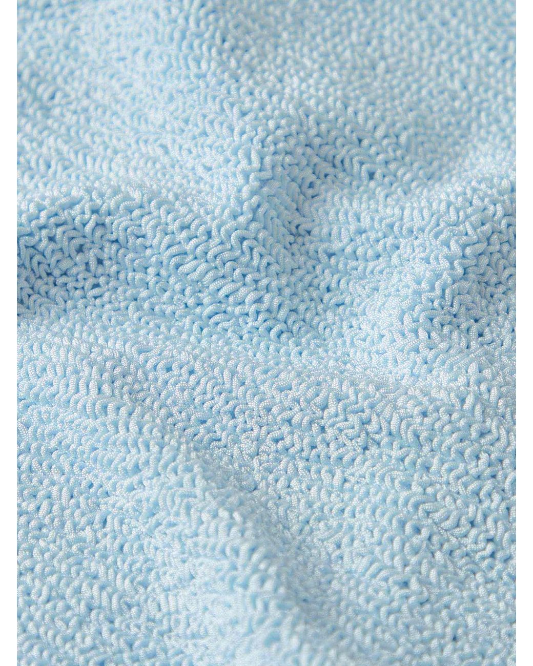 Hunza G Blue One-Piece Swimsuit Crinkle