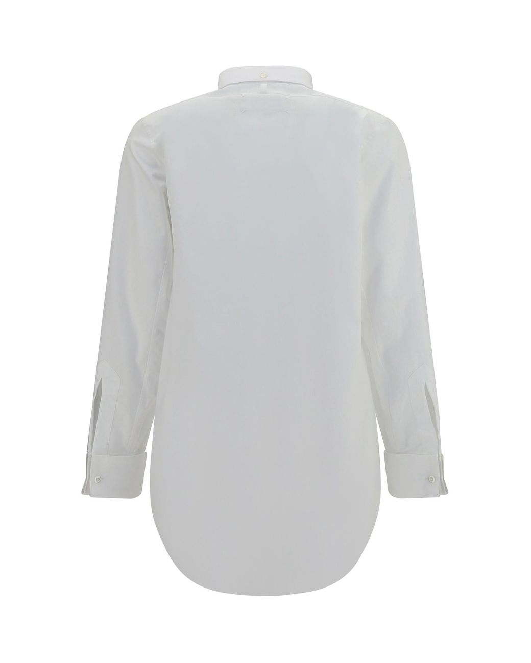 Margiela White Band Collar Tuxedo Shirt