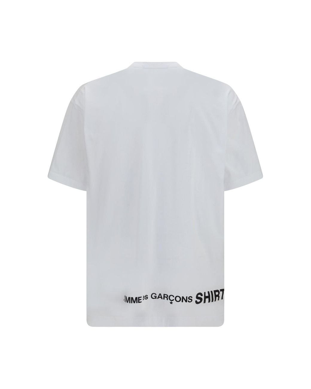 Comme des Garçons White T-Shirt Oversized Crewneck for men