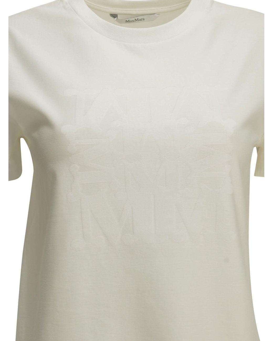 Max Mara White Crewneck T-Shirt