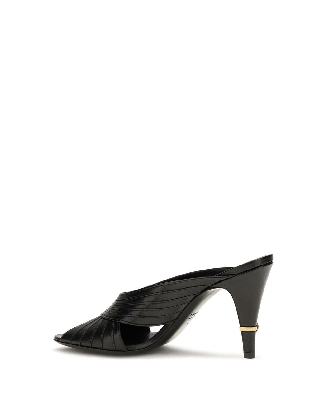 Versace Black Gianni Nappa Leather Mules
