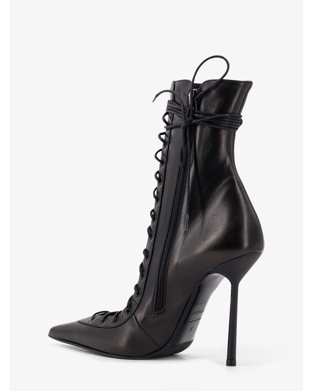 Le Silla Black Colette 120 Leather Boots