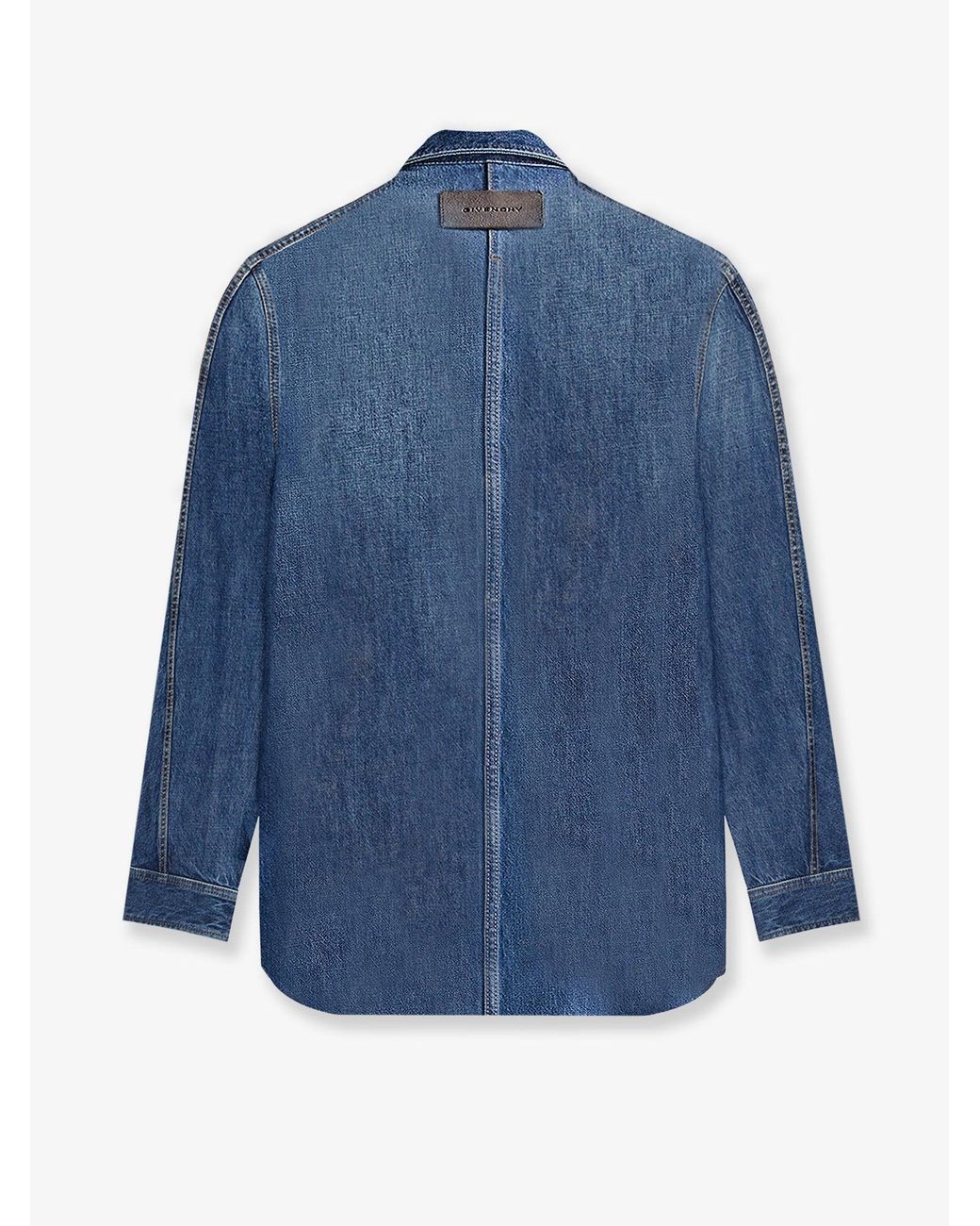 Givenchy Blue Overshirt Denim Shirt for men