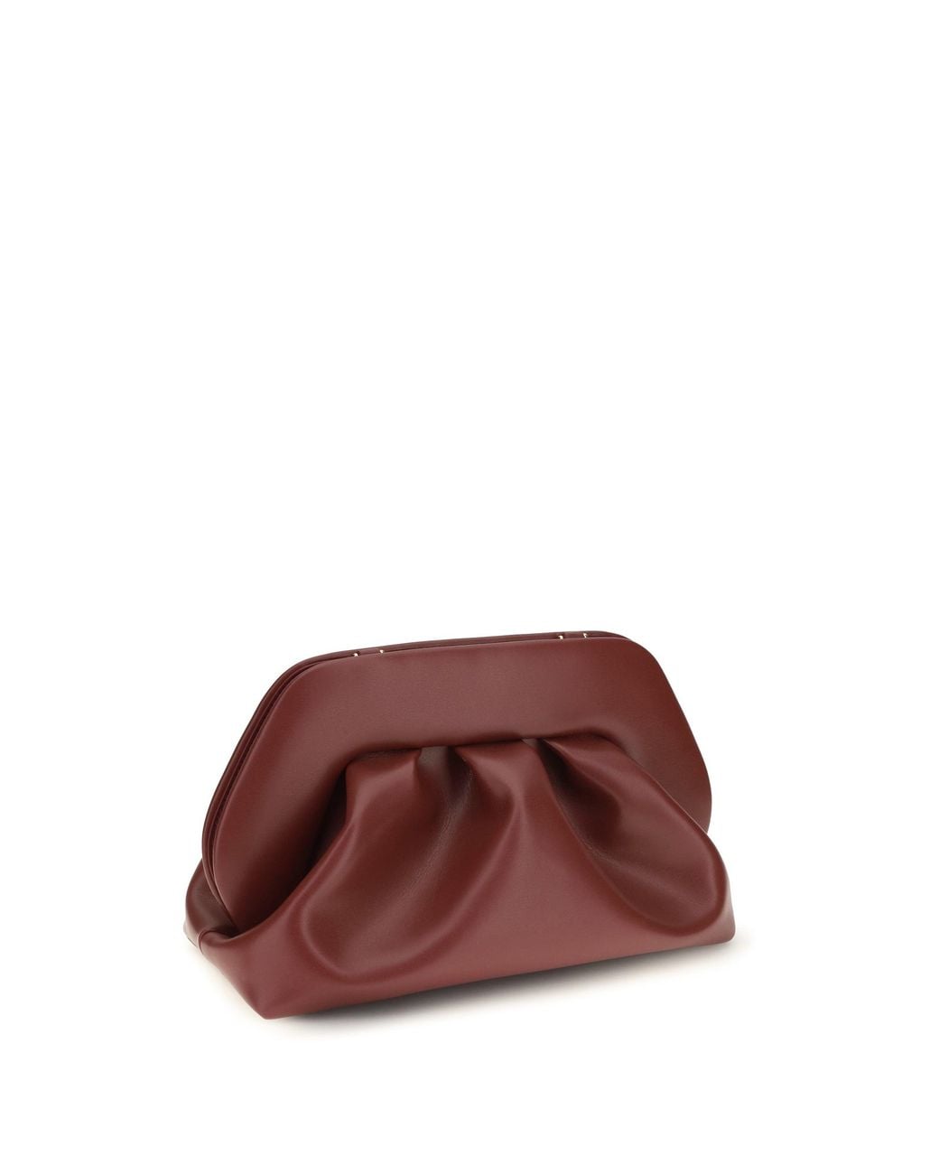 THEMOIRÈ Purple Medium Bios Vegan Leather Pouch Tawny Port