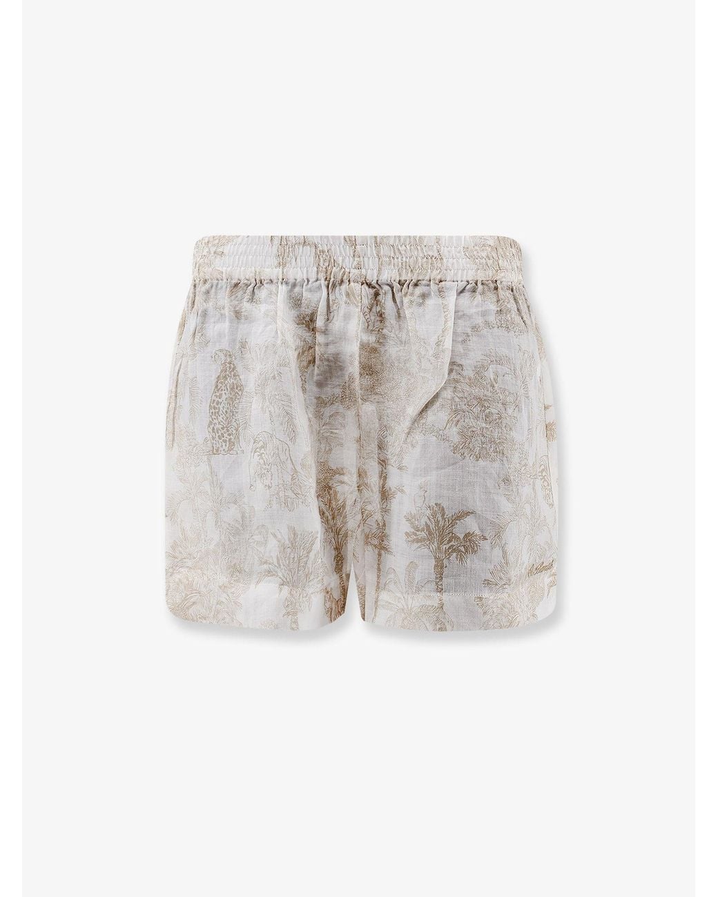 Mc2 Saint Barth White Shorts Maeve Ramie