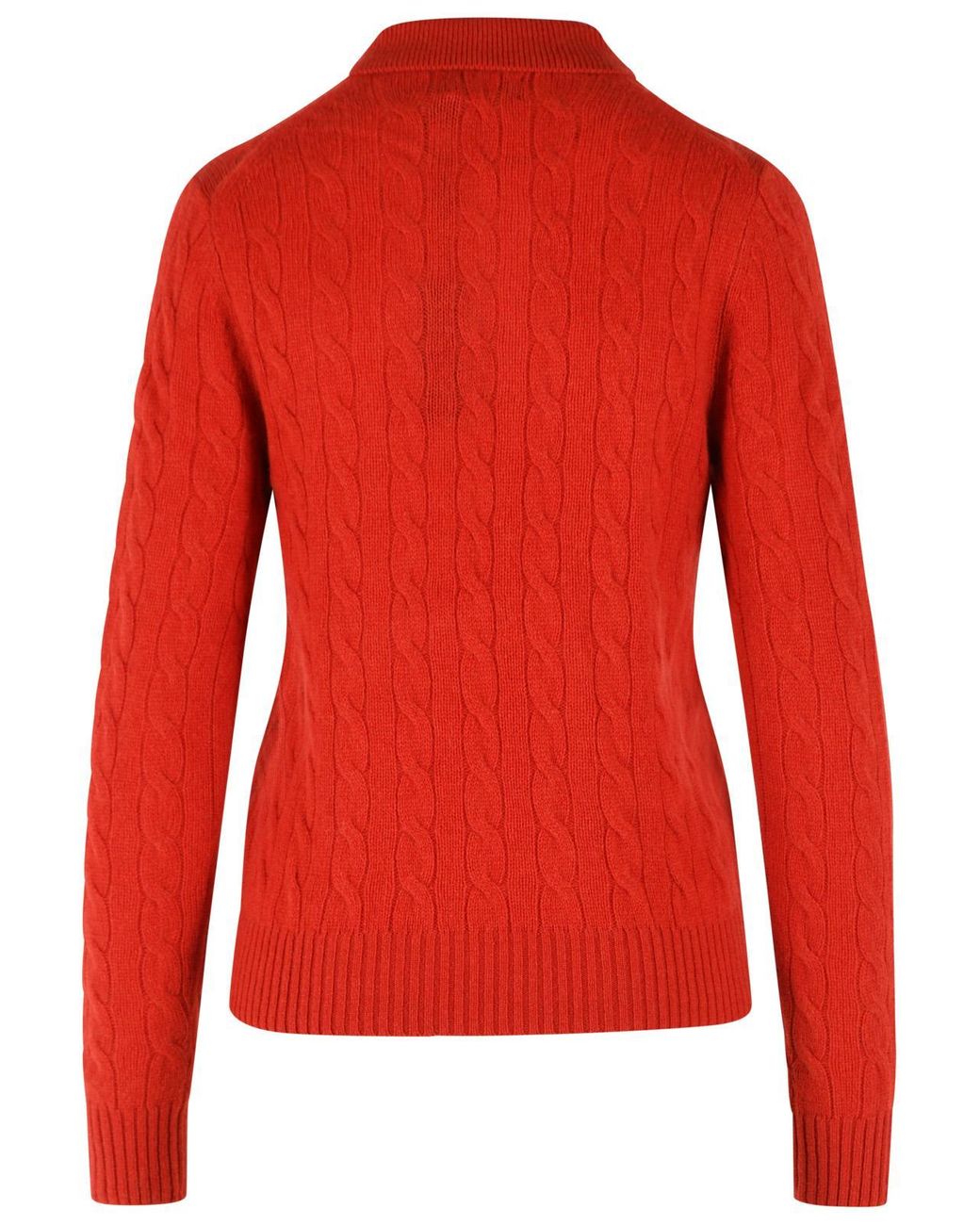 Polo Ralph Lauren Red Wool And Cashmere Blend Sweater