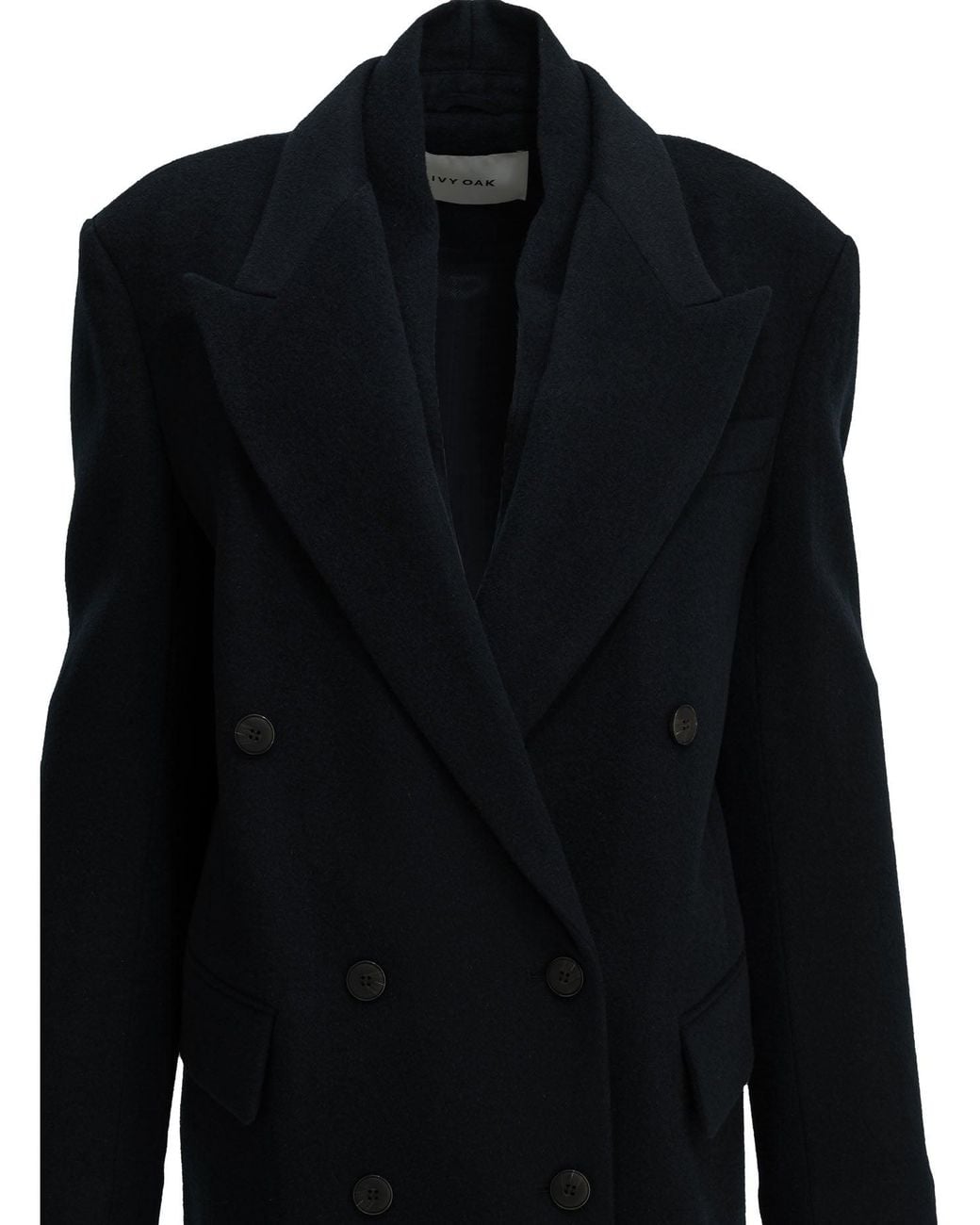 IVY & OAK Black Wool Blend Jacket