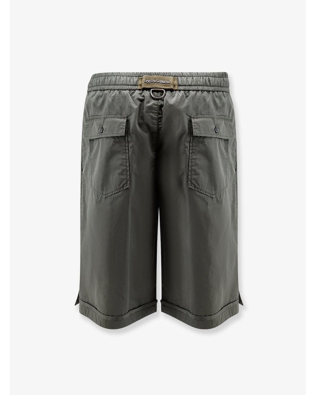 Dolce & Gabbana Gray Shorts Cotone for men