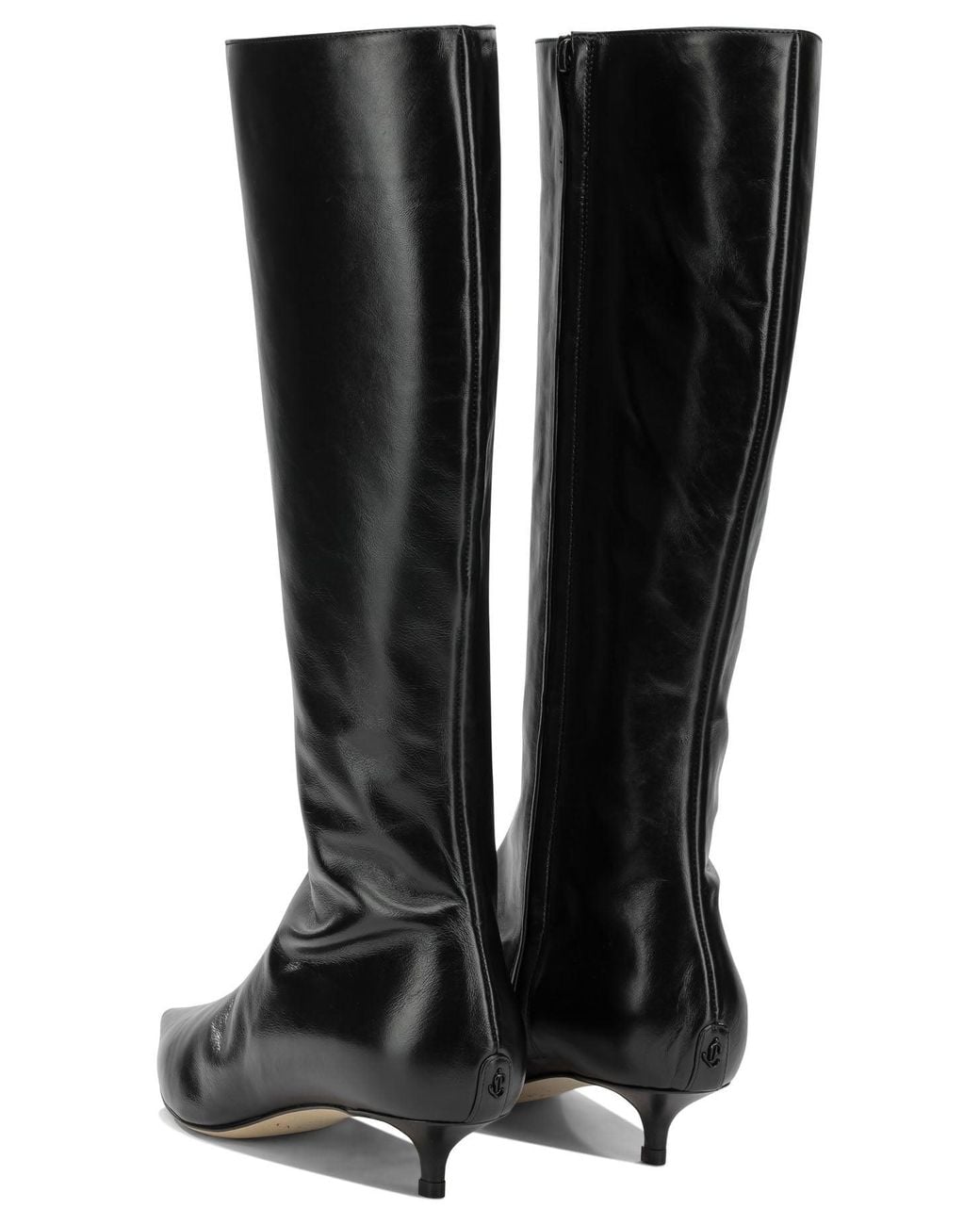Jimmy Choo Black Amis 35Mm Knee-High Boots