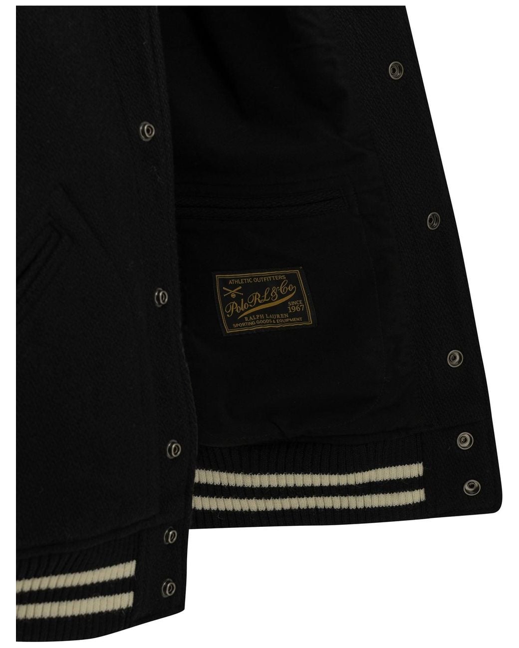Polo Ralph Lauren Black "Yankees" Bomber Jacket for men
