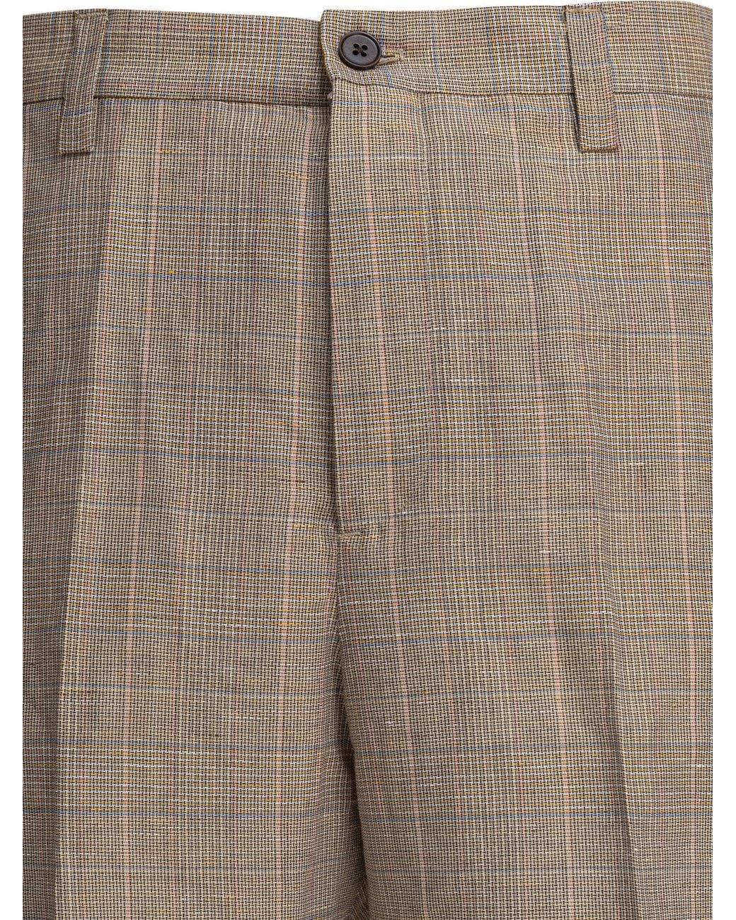 NN07 Gray Paw Trousers Brown for men