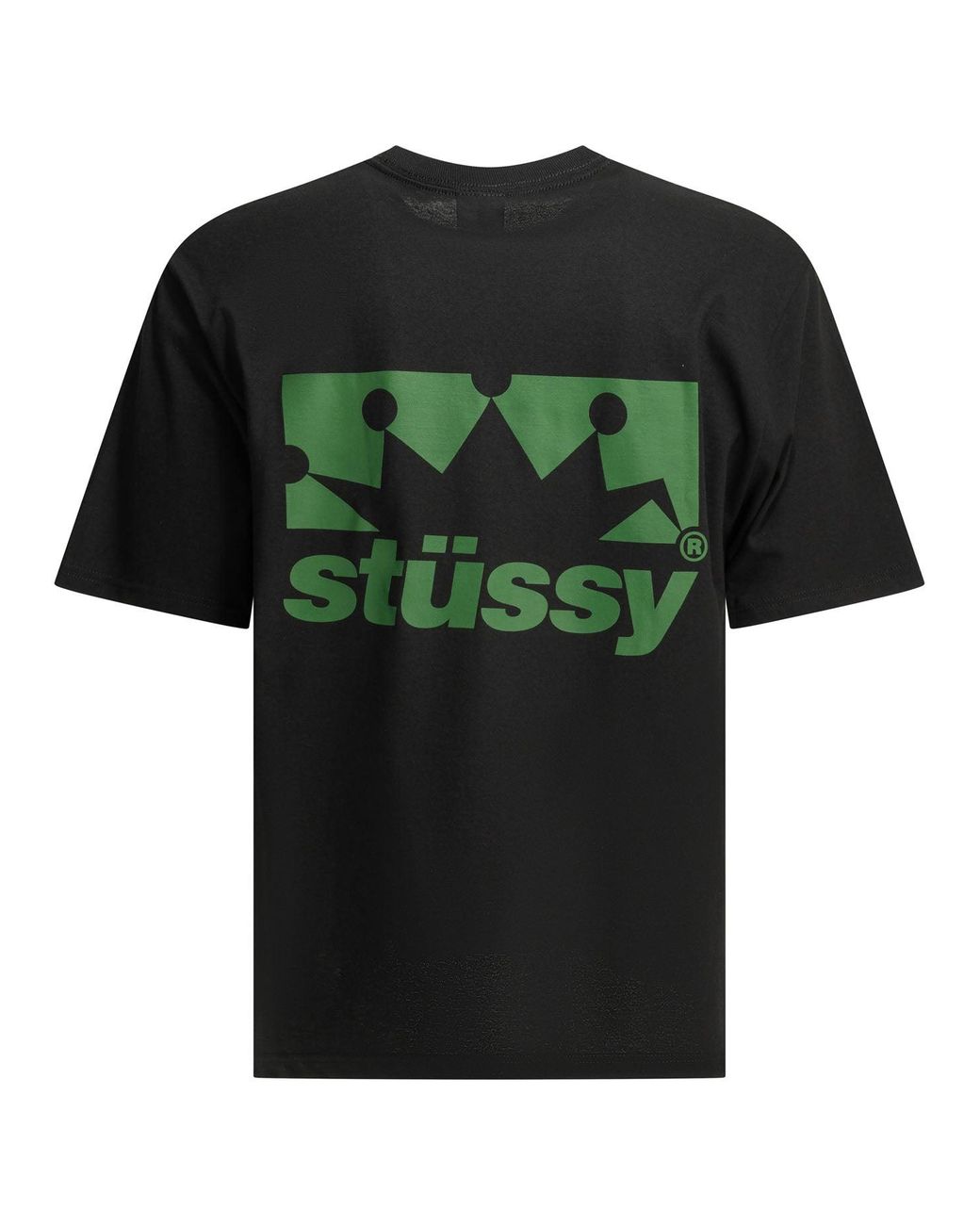 Stussy Black Cotton T-Shirt for men