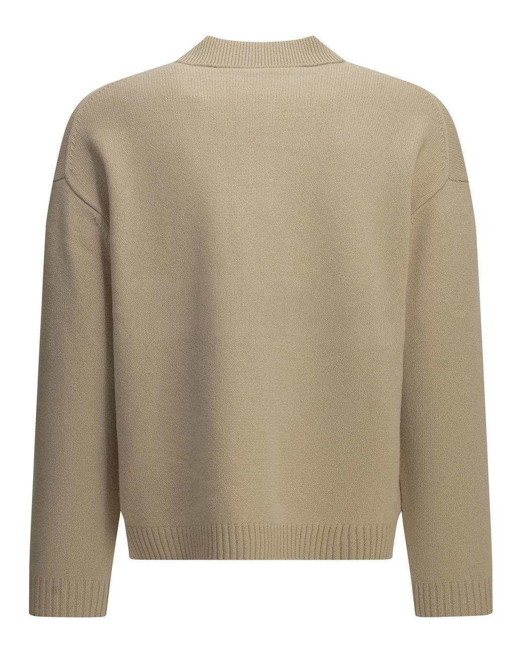 Maison Kitsuné Natural Fox Head Polo Sweater for men