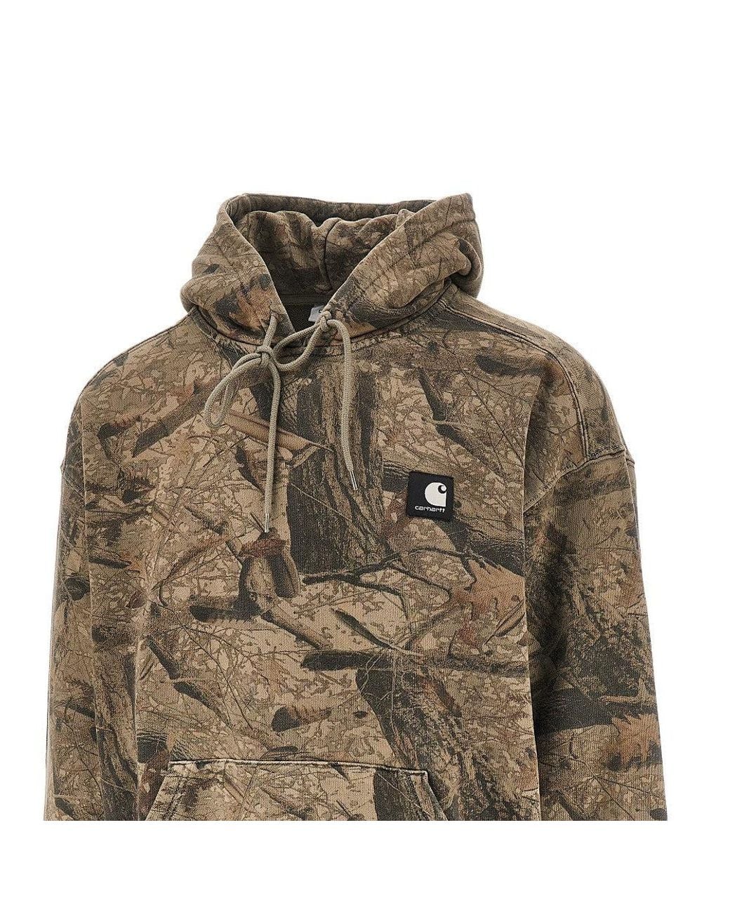Carhartt Green Feather Tree Hoodie Khaki for men