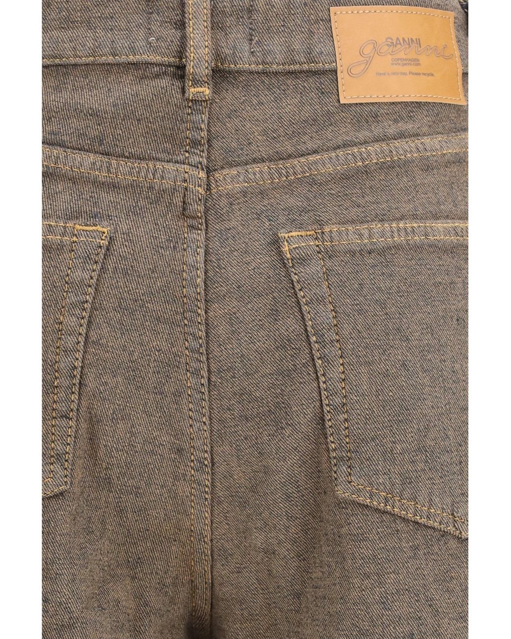 Ganni Brown Lari Neppy Denim Jeans
