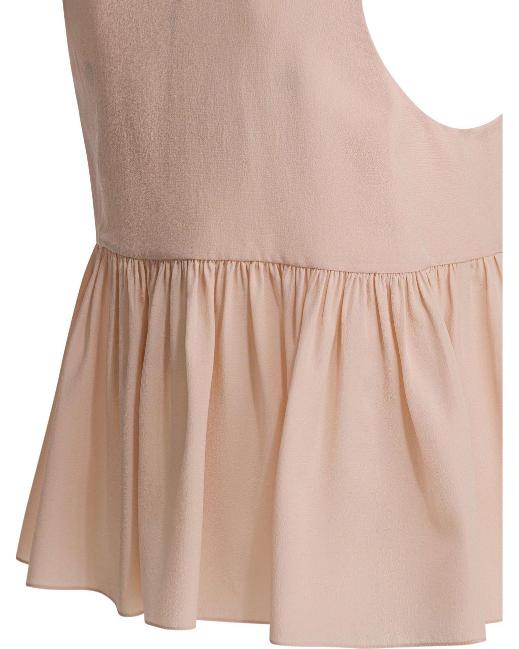 Chloé Pink Silk Crepe De Chine Top
