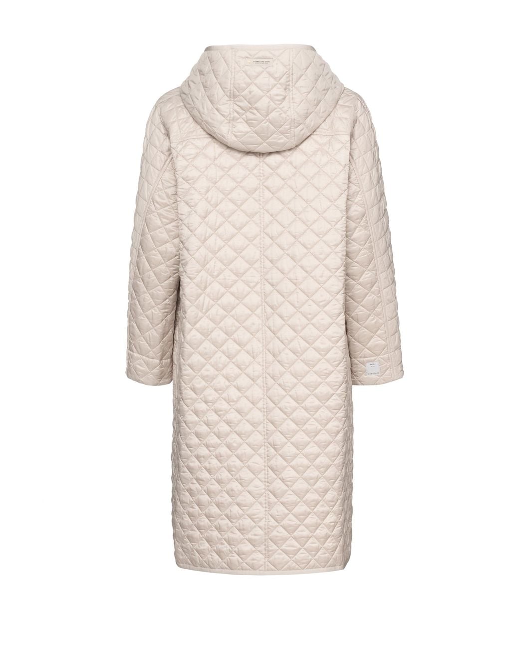 Max Mara Natural Quilted Long Down Jacket
