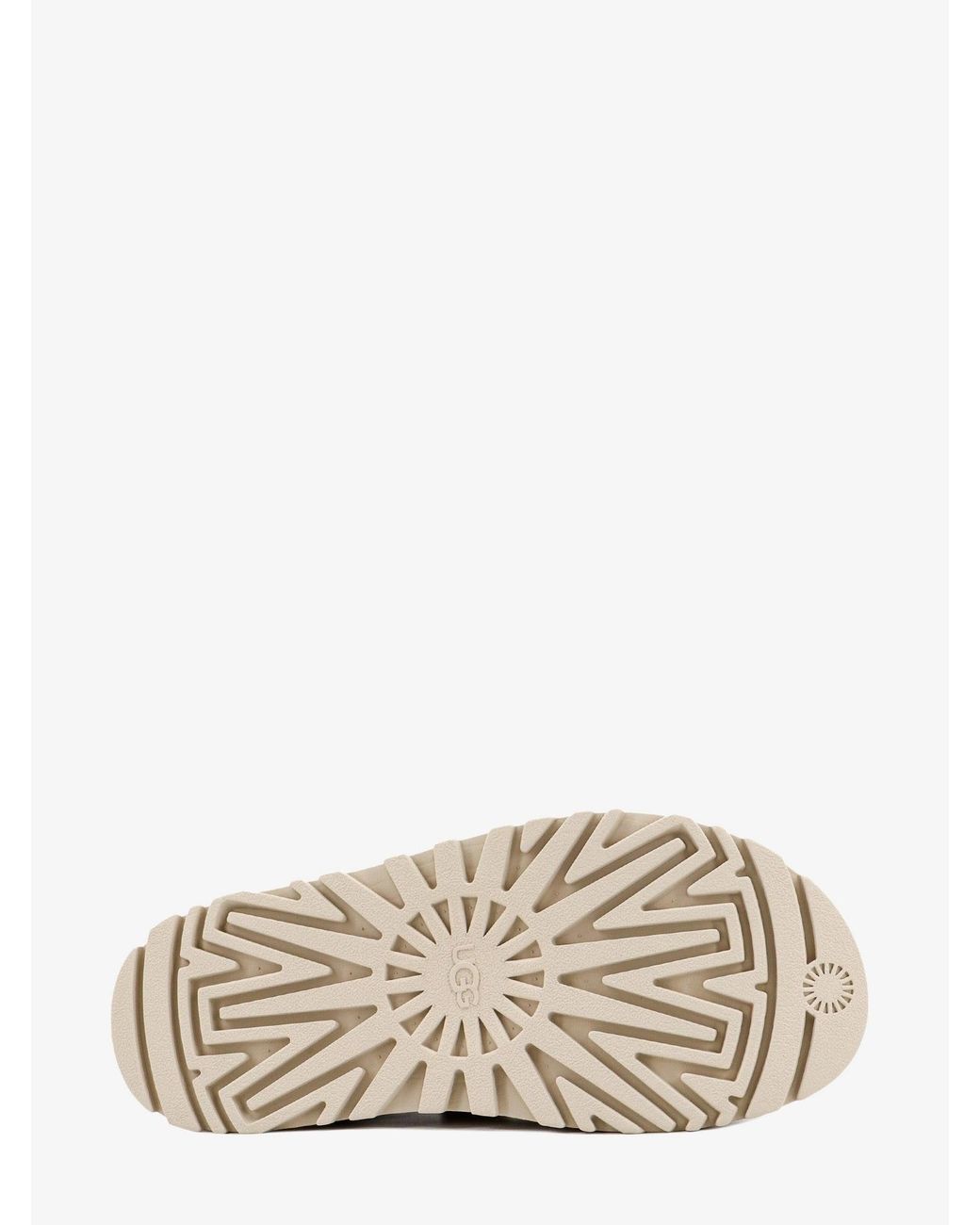Ugg Natural Rubber Sandals With Embossed Logo