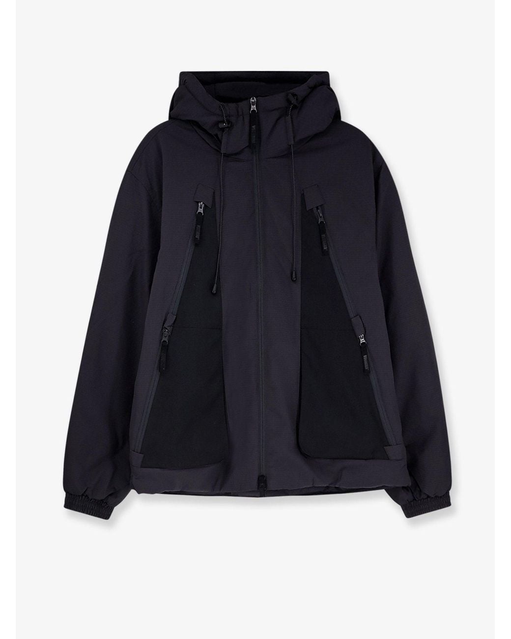 Woodbird Blue Wb Shoung Tech Nylon Jacket for men