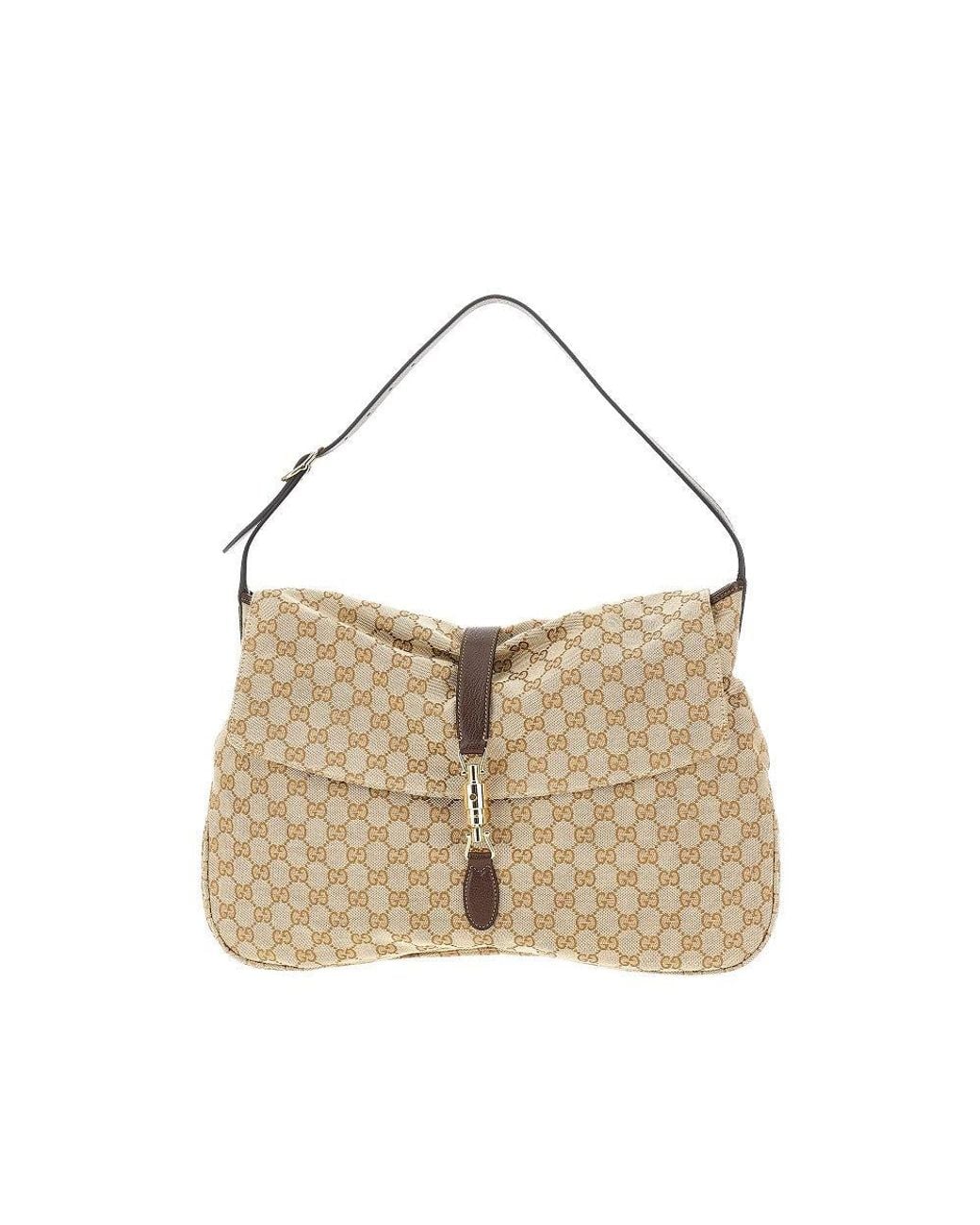 Gucci Natural Large Jackie Flap Bag for men