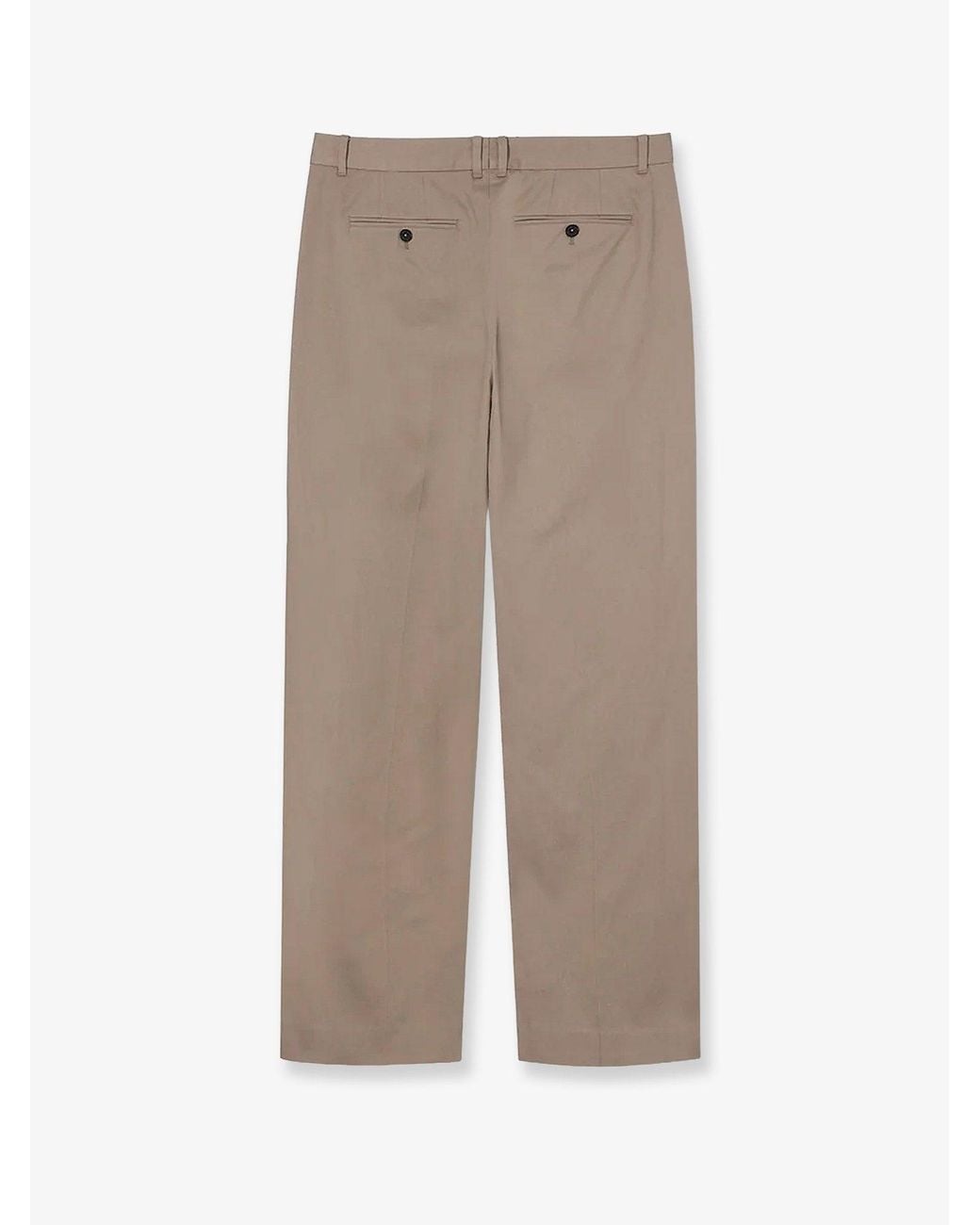 DUNST Natural Tailored Trousers With Pleats for men
