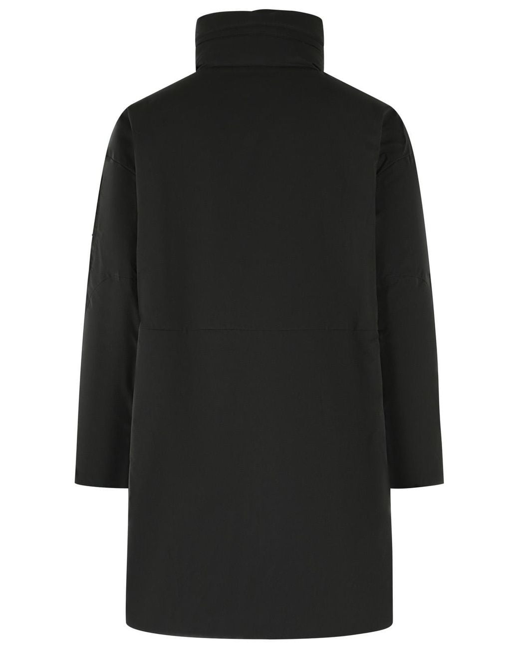 C P Company Black Long Down Jacket for men