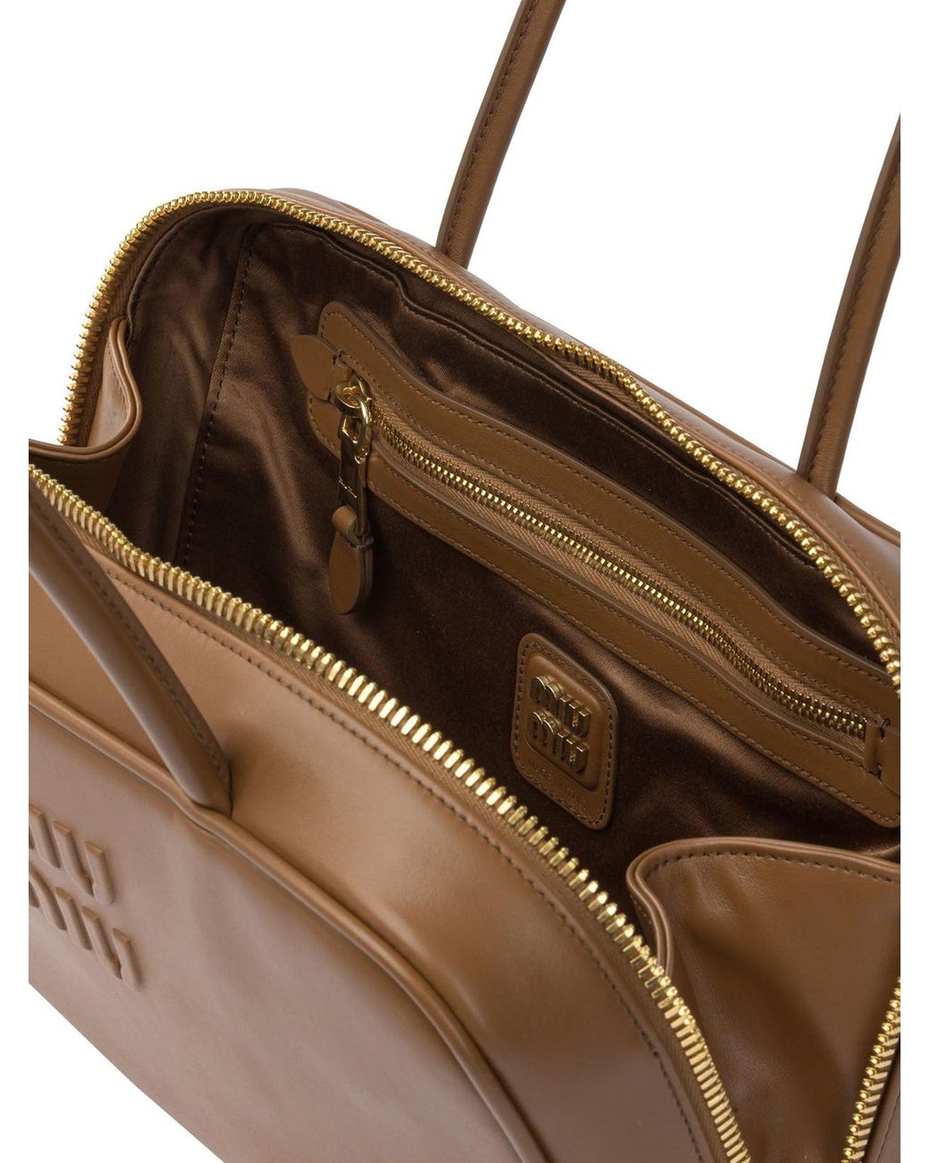 Miu Miu Brown "Beau" Handbag