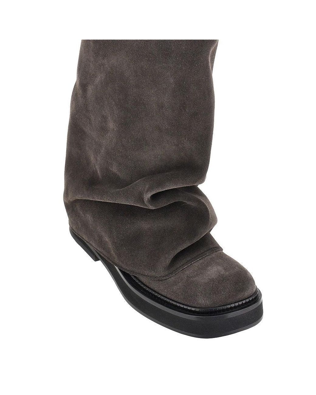 The Attico Brown 'Robin' Suede Leather Boots