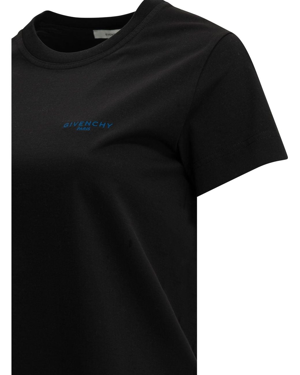 Givenchy Black Crewneck T-Shirt With Logo
