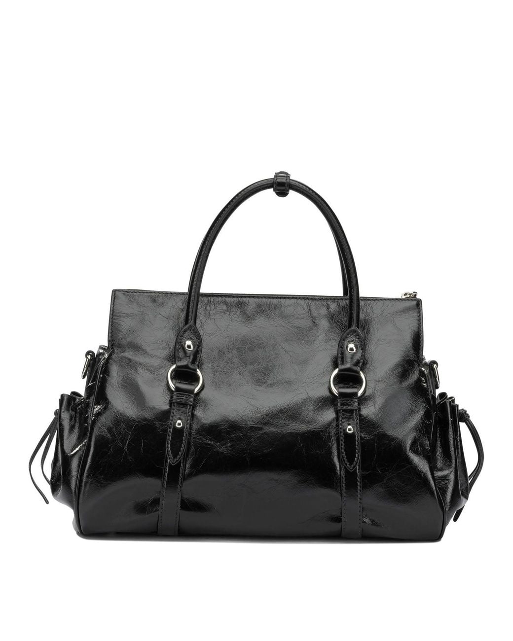 Miu Miu Black Medium Logo Clutch Bag