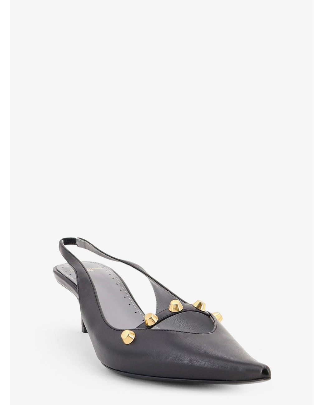 Balenciaga White Midnight City Leather Pumps