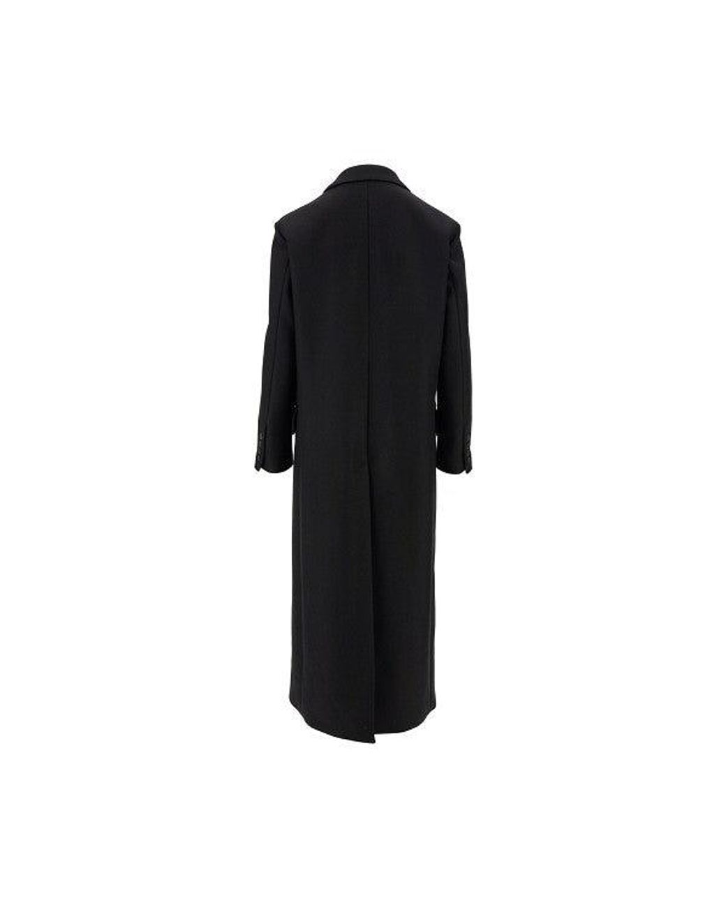 ARMARIUM Black 'Hadi' Wool And Cashmere Long Coat