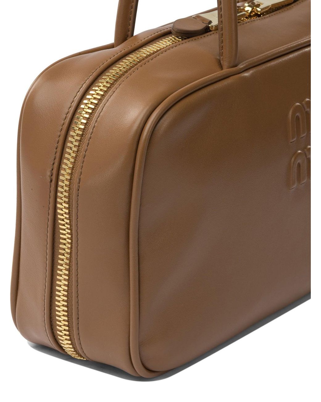 Miu Miu Brown "Beau" Handbag