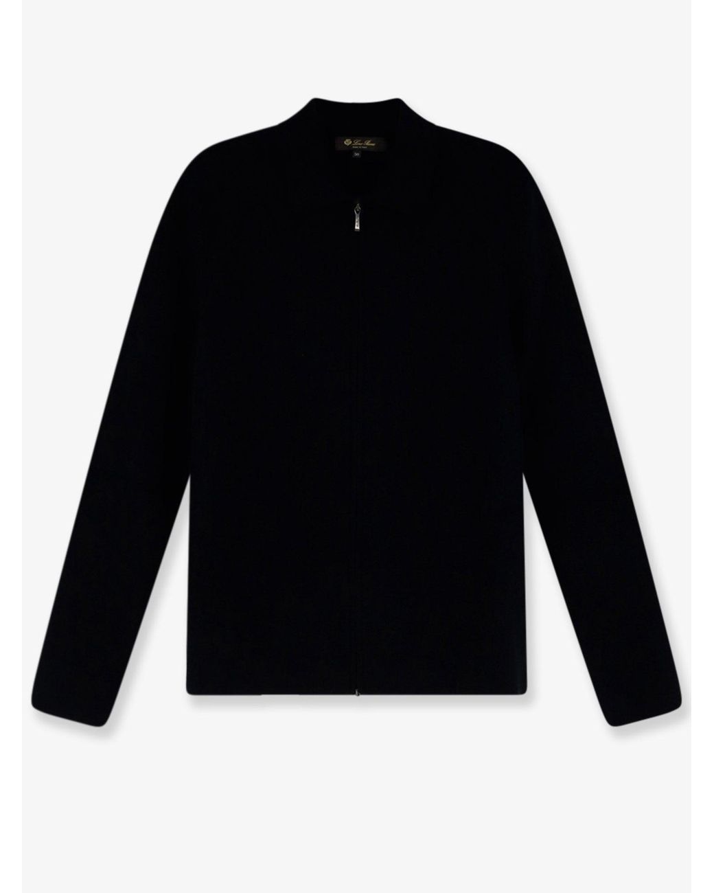 Loro Piana Black Petunia Cashmere, Silk And Virgin Wool Cardigan for men