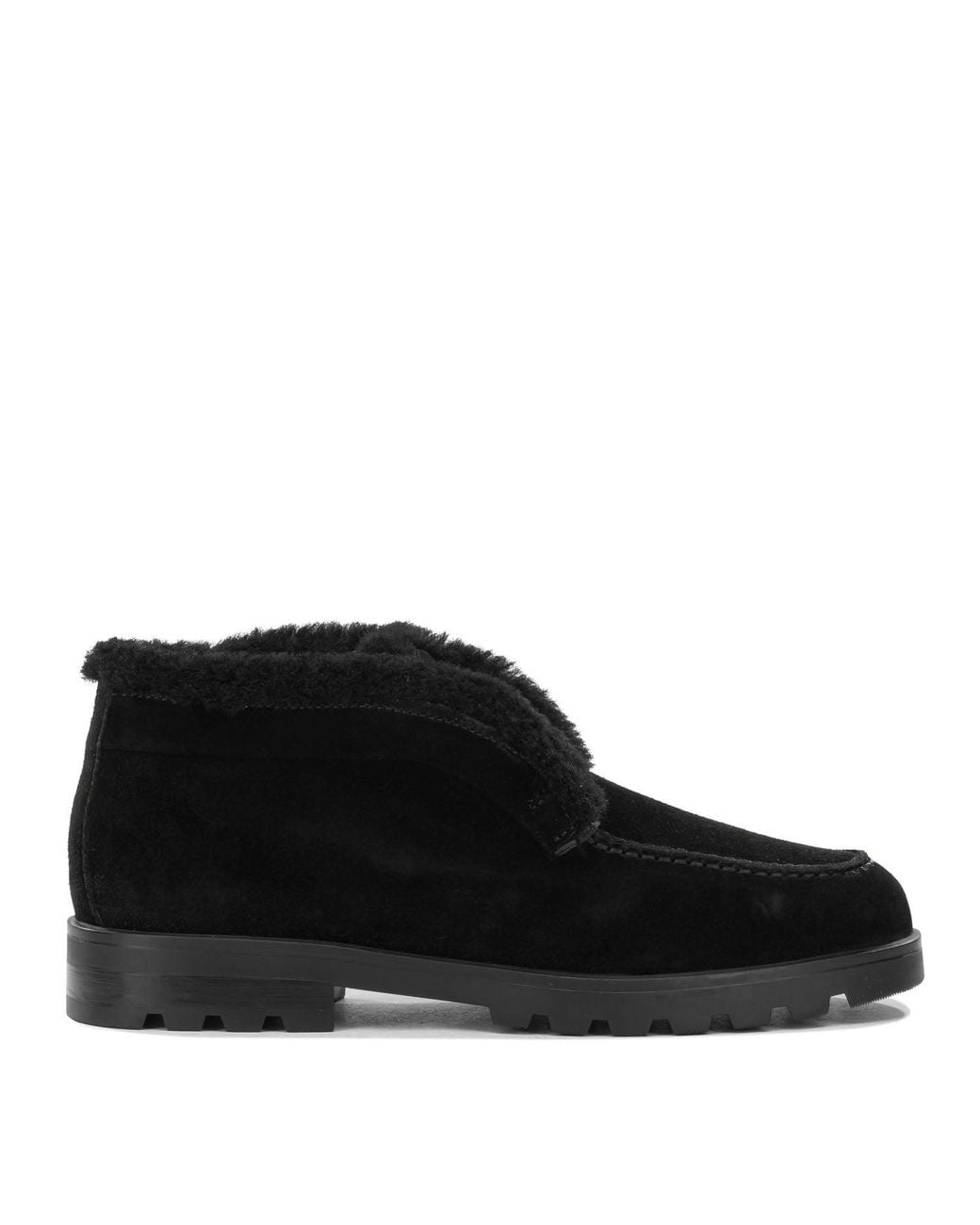 Santoni Black Desert Loafers