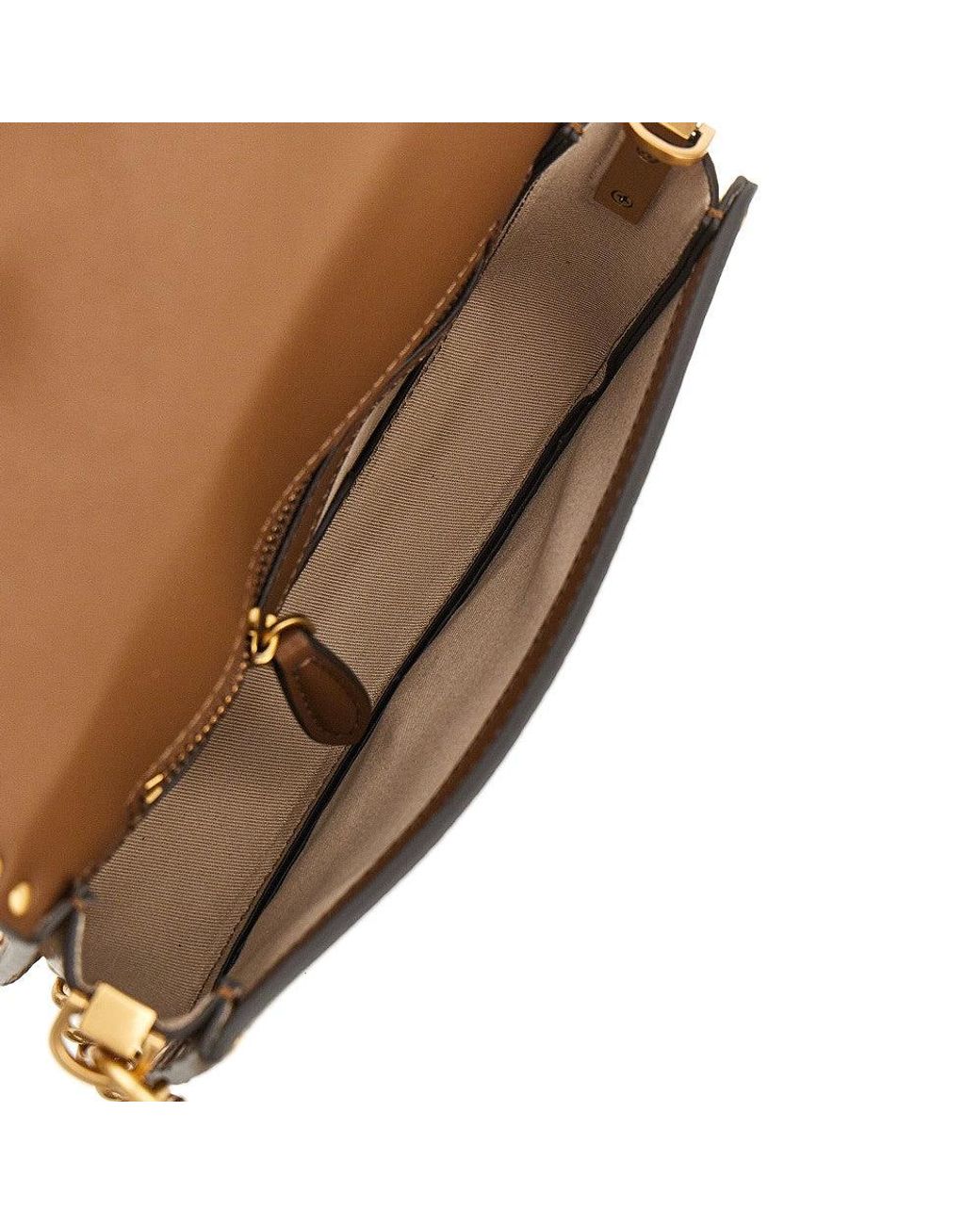 Pinko Brown Baby Love Bag One Slouchy Leather Bag
