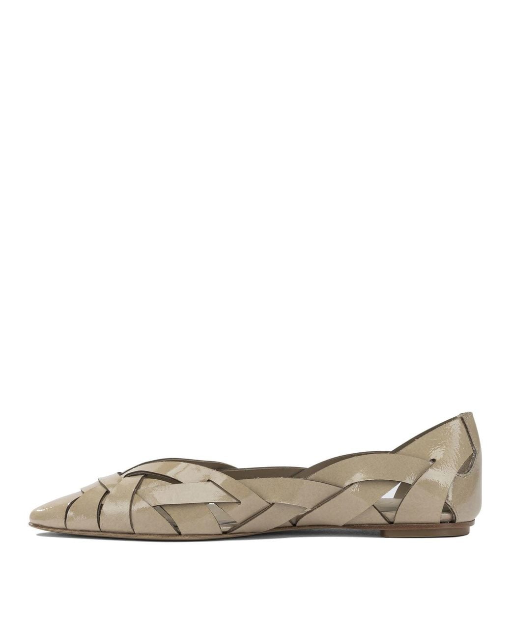 Roberto Del Carlo Brown Calf Leather Leather Ballerinas