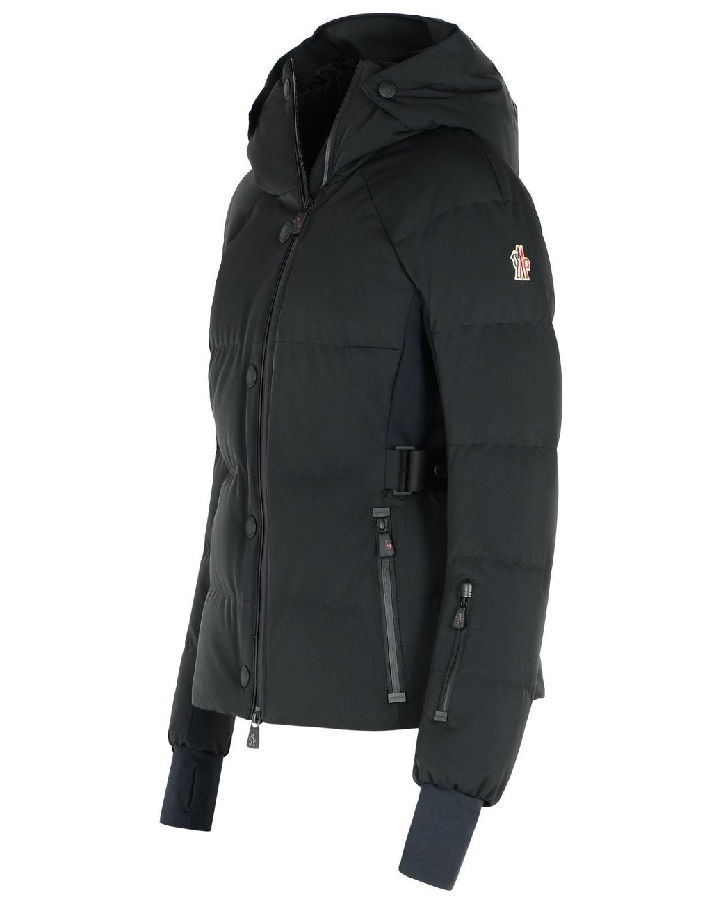 Moncler Black 'Guyane' Polyamide Blend Down Jacket