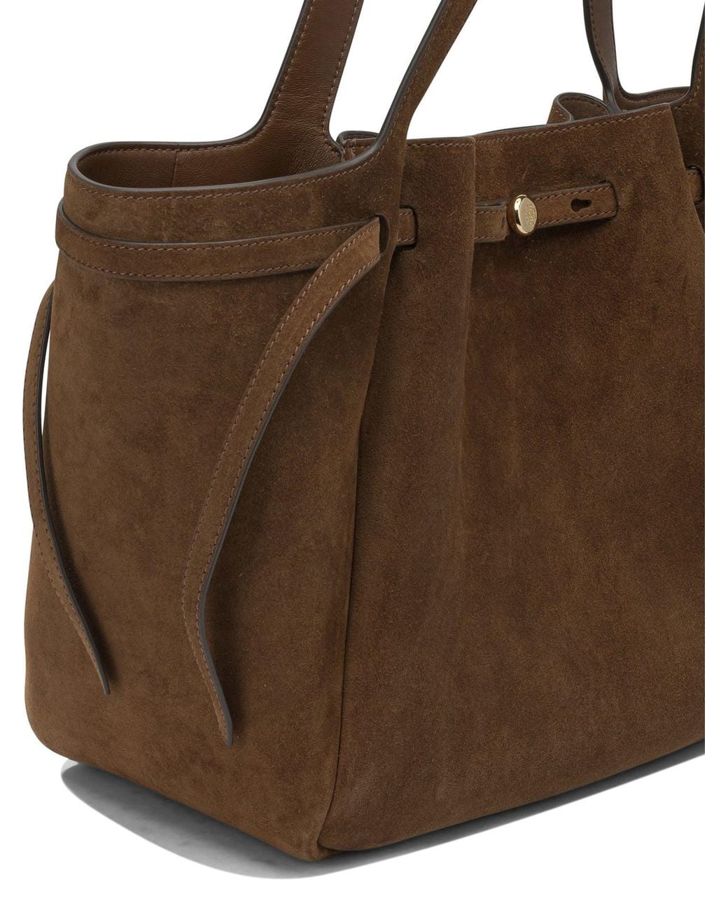 Tory Burch Brown Suede Shoulder Bag